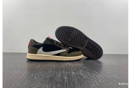 (KIDS)TRAVIS JORDAN 1 CQ4277-0011 'MOCHA' SCOTT AIR LOW X 1107